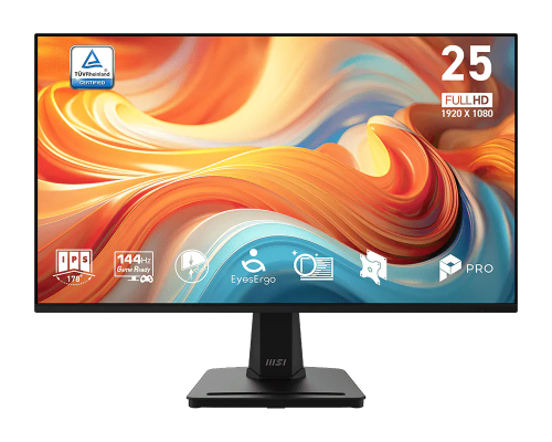 MSI PRO MP251 E14L 24.5" Full HD Monitor - IPS, 144Hz, 1ms, HDMI